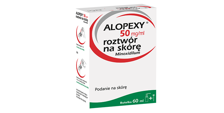 Skuteczne leczenie łysienia androgenowego - Alopexy Zdjęcie leku Alopexy 5%